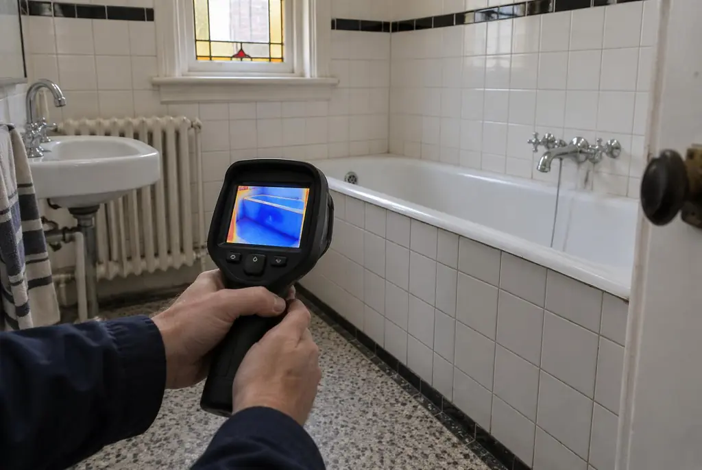 Lekdetectie Borne – onderzoek in een badkamer van een oudere woning