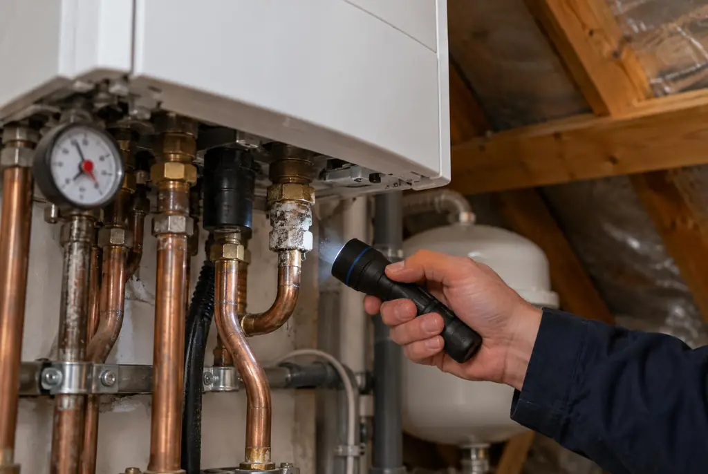 Lekdetectie Borne – cv-ketel en leidingen op zolder