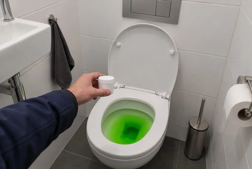 Lekdetectie Borne – kleurstoftest bij een lekkend toilet